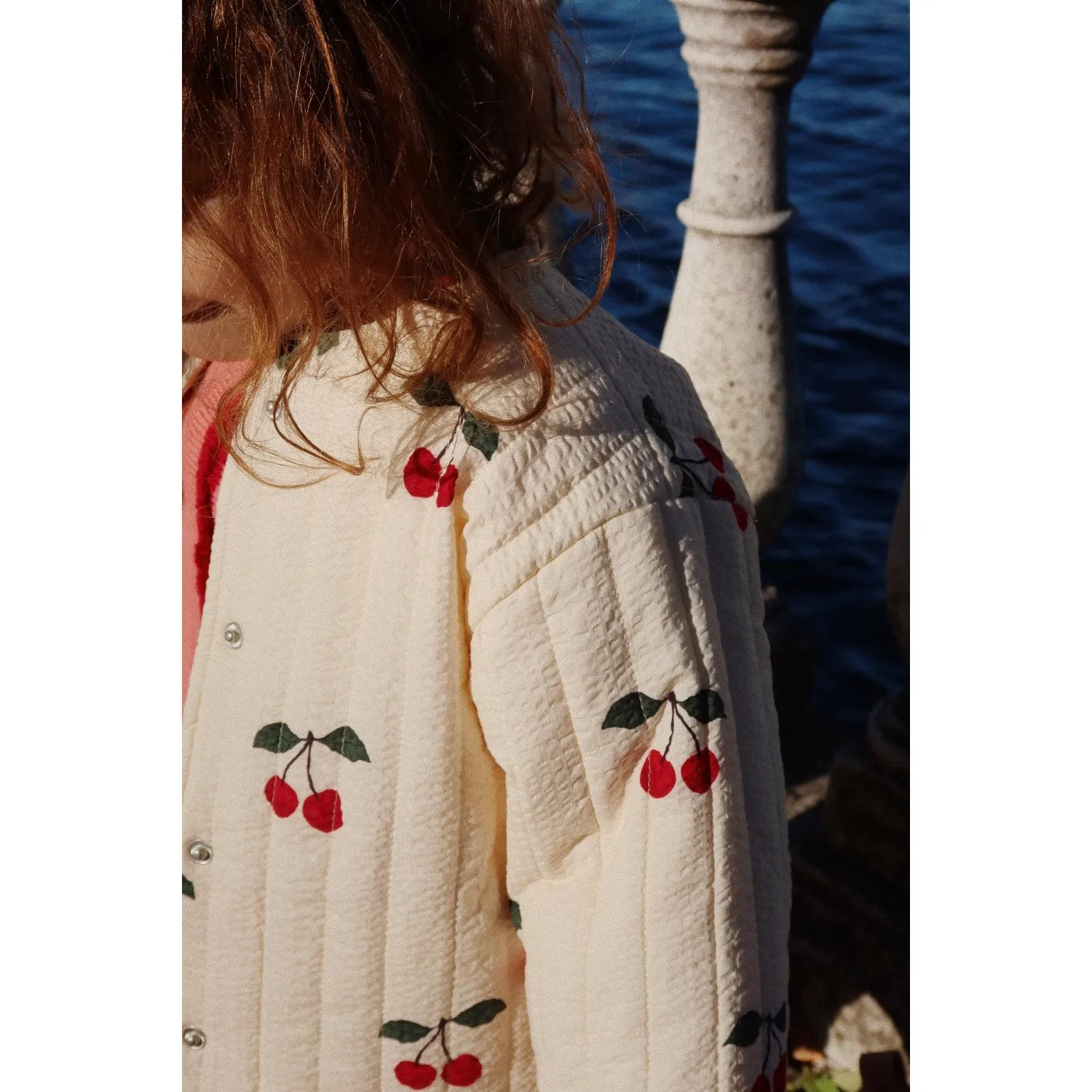 suitable for individual sports Konges Sl?jd Ma Grande Cerise Lunella Quilted Jacket Gots