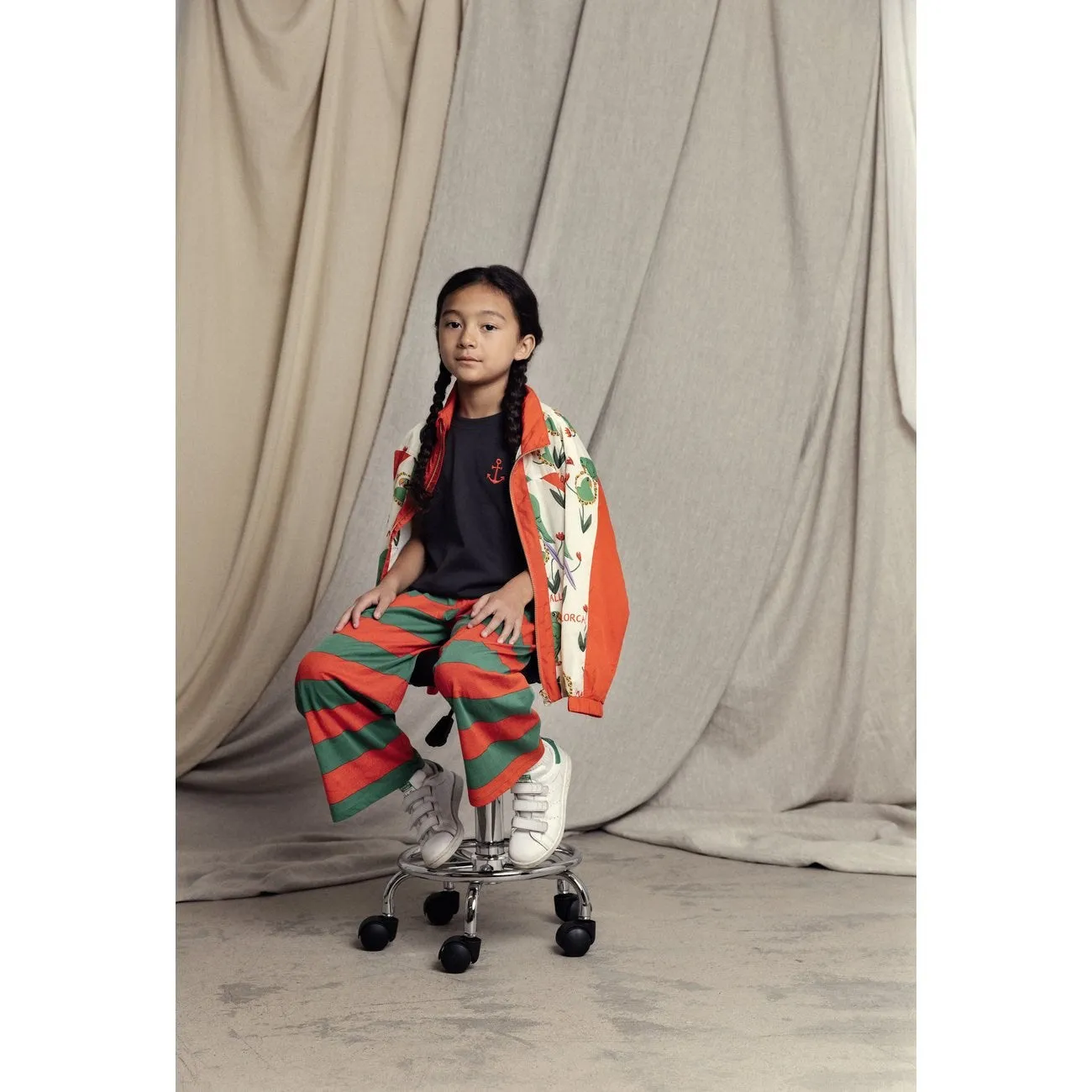 Sale Mini Rodini Multi Parrots AOP Nylon Tracksuit Jacket