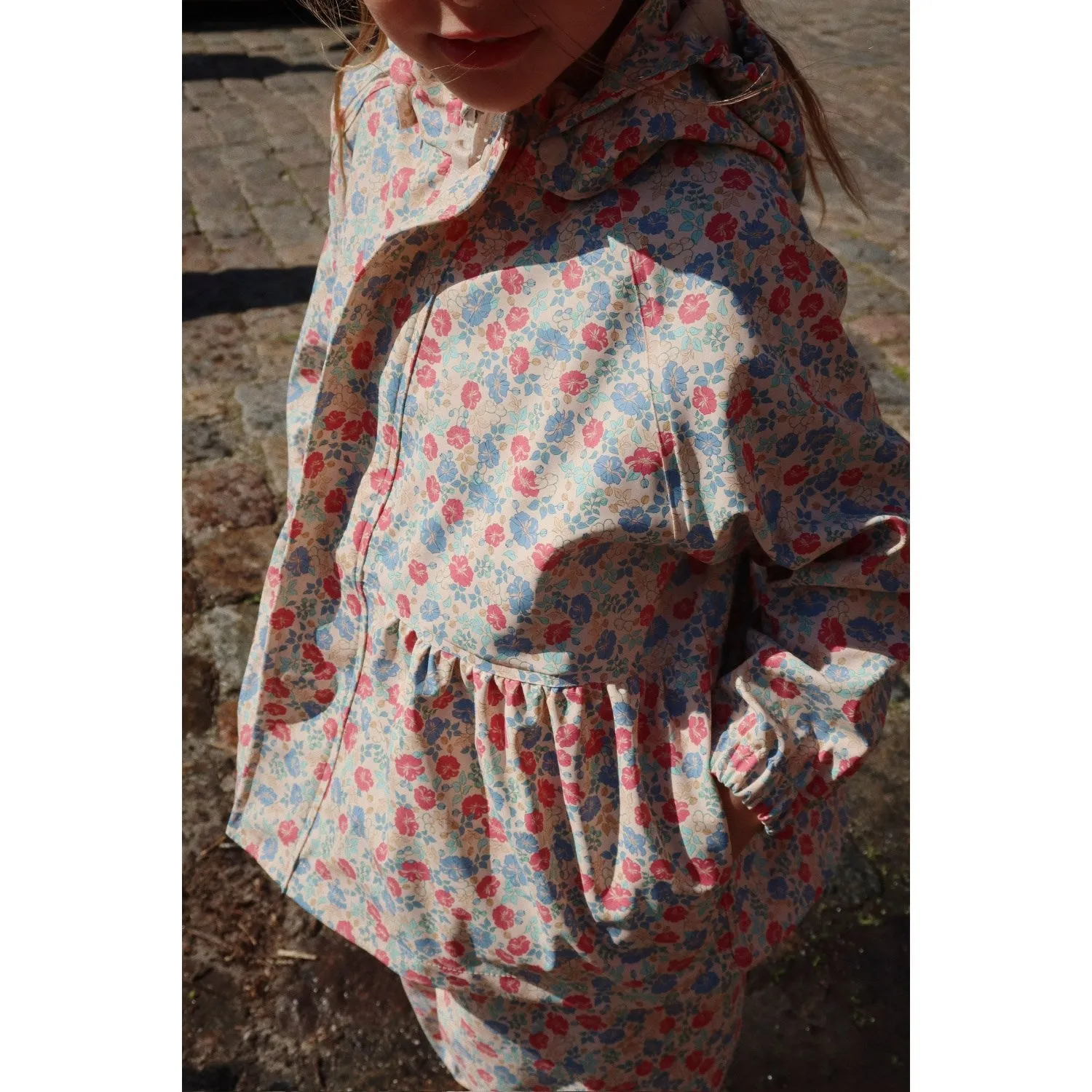 Konges Sl?jd Fiola Rainy Palme Set Girl Rain Commute Jacket Secure fit