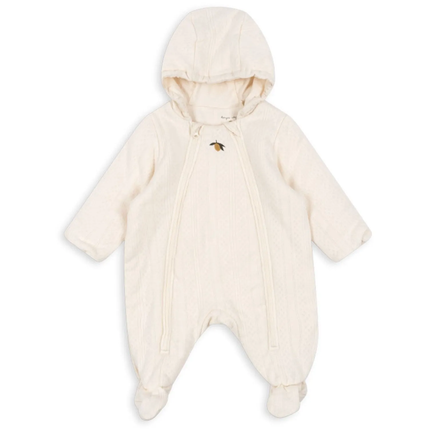 Non-Pilling Konges Sl?jd Antique White Minna Padded Onesie