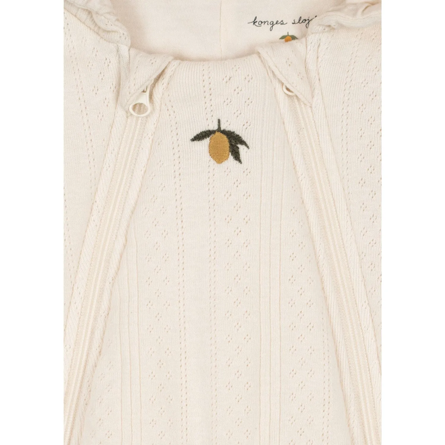 Konges Sl?jd Antique White Minna Padded Onesie Timeless-Classic Festival-Ready