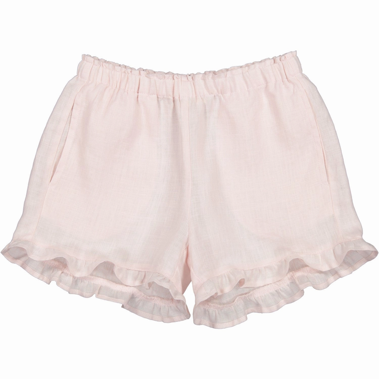 belt Stretchable Waistband MarMar Linen Mauve Rose Pala Frill Shorts