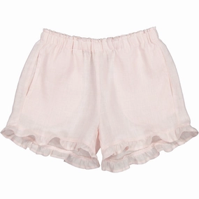 baseball uniform MarMar Linen Mauve Rose Pala Frill Shorts