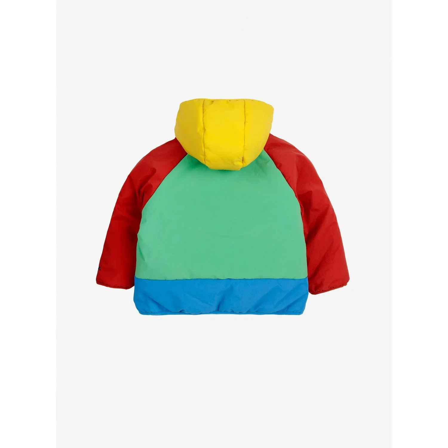 Durable Seams Layered Collar Design Bobo Choses Green Hungry Squirrel Hooded Anorak