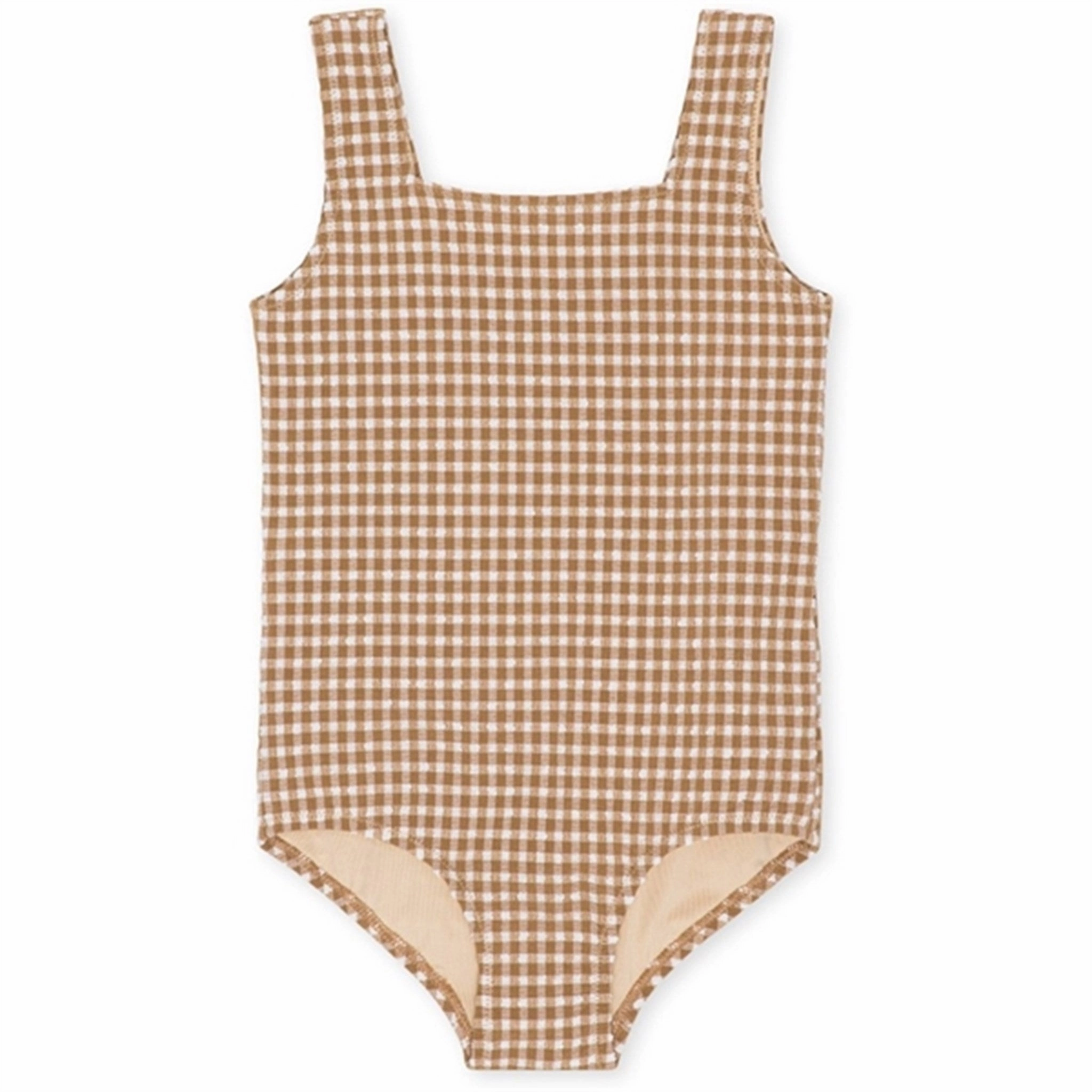 Contrast-Trim Konges Sl?jd Toasted Coconut Fresia Swimsuit
