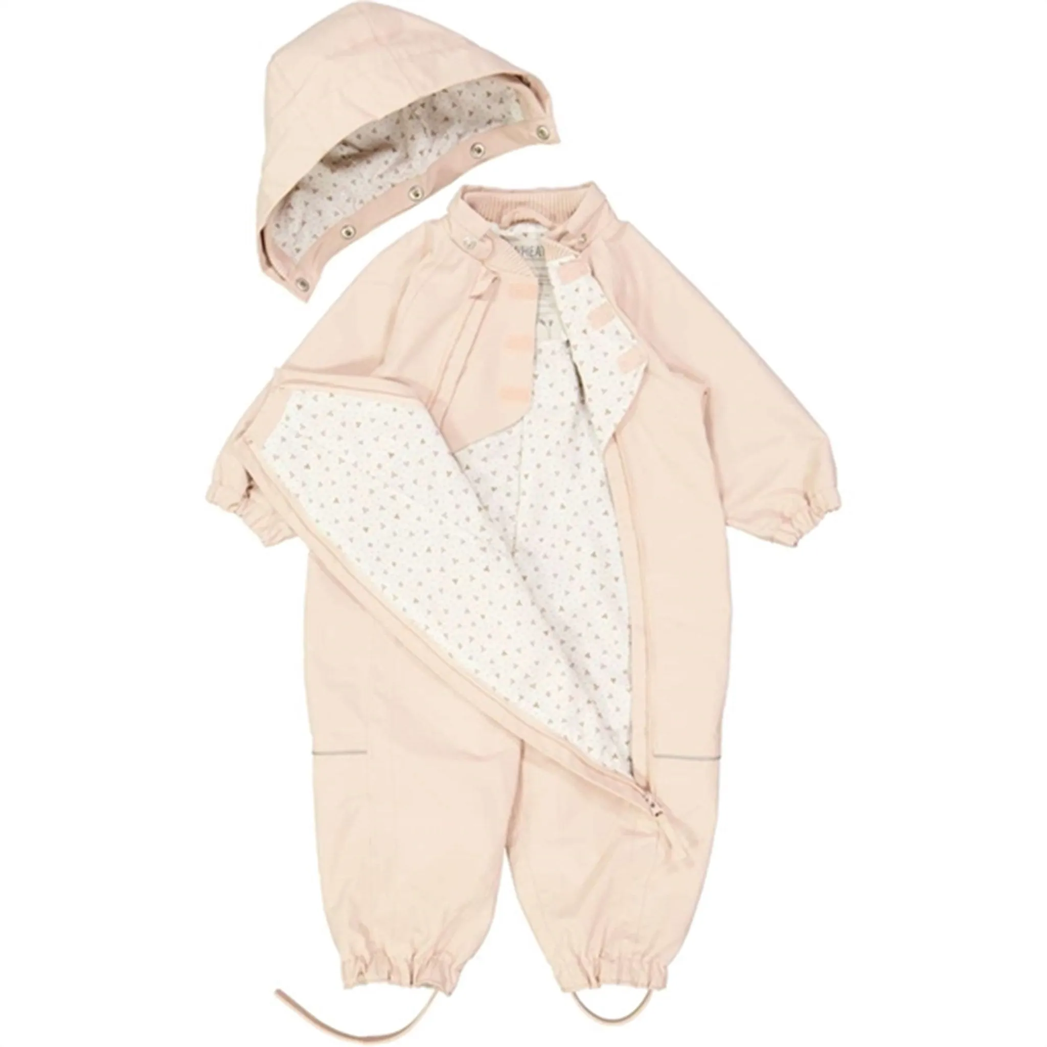 Quilted-Texture Wheat Outdoor Suit Olly Tech Rose Dust