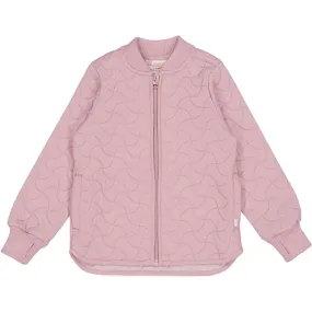Panelled-Design Wheat Thermo Powder Rose Jacket Loui