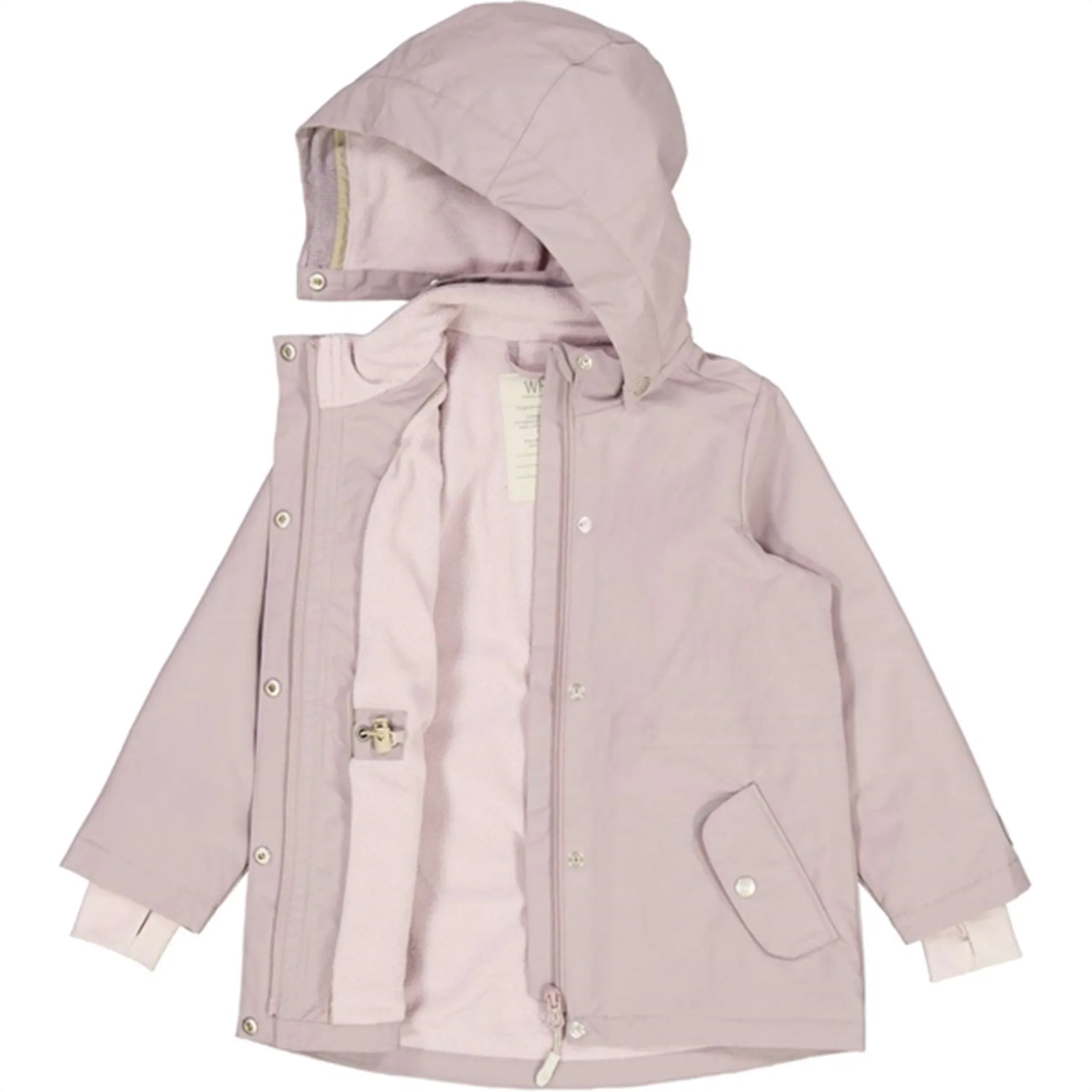 Sporty Style Wheat Jacket w. Fleece Gry Tech Purple Dove