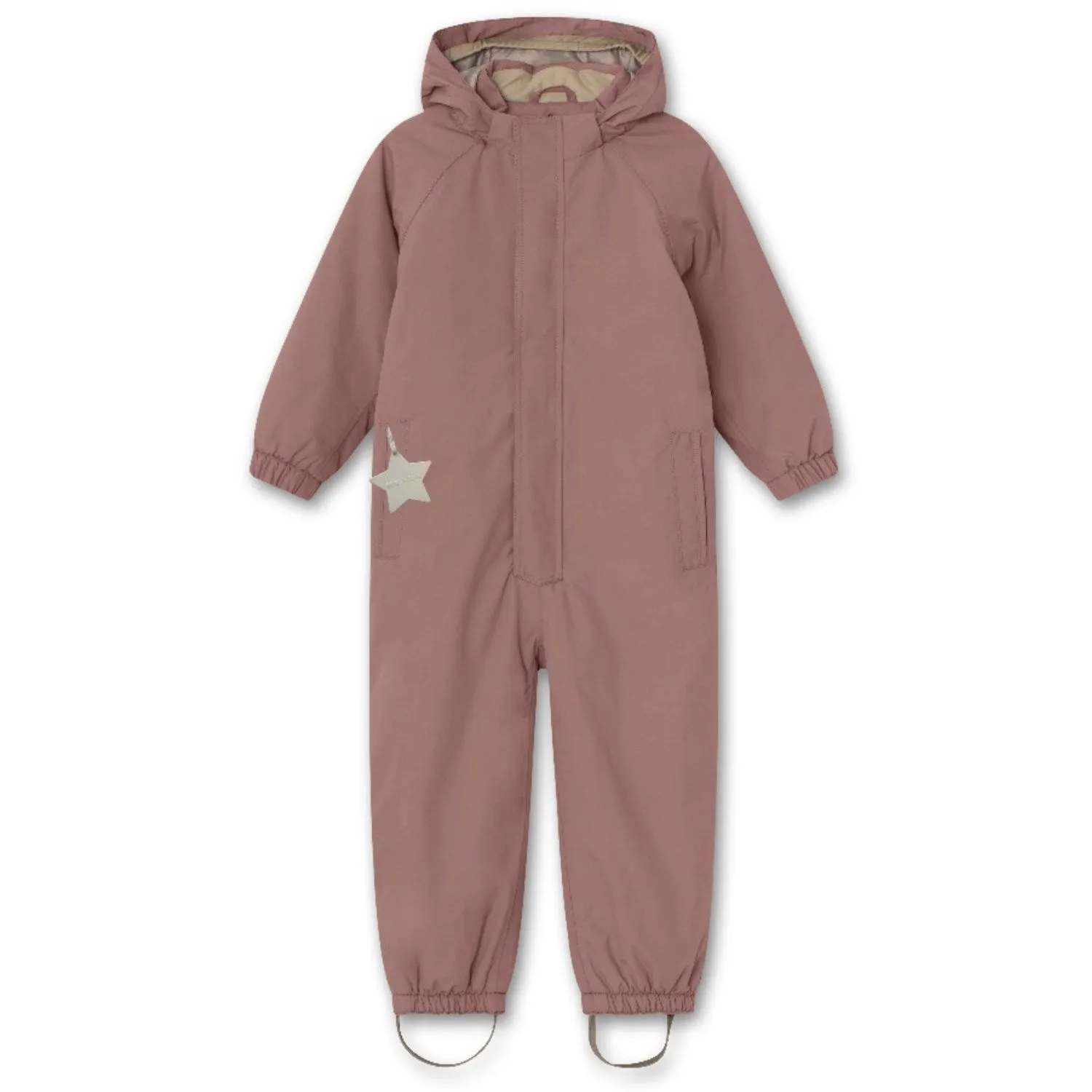 Mini A ture Light Plum Wilbo Snowsuit Velvet-Sleeve