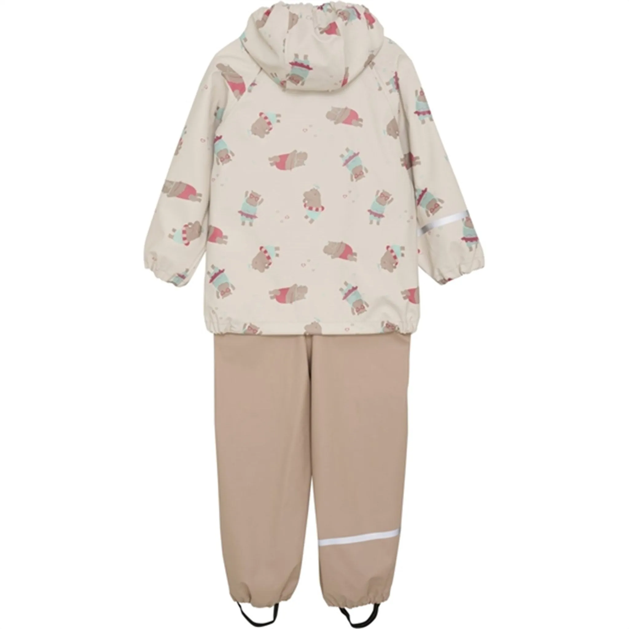 CeLaVi Rain Set Aop Warm Taupe Slick Surface Storm Side