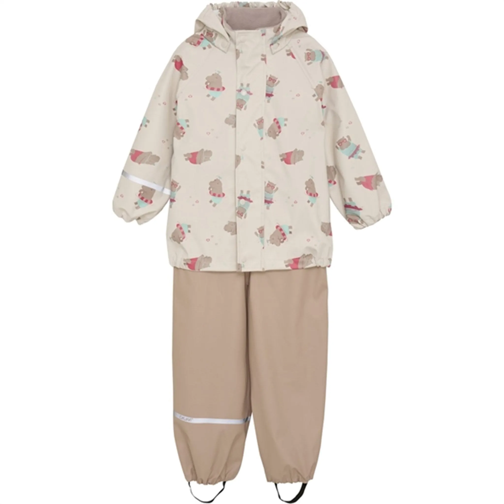 Moisture Blocking Fit Wet Trails CeLaVi Rain Set Aop Warm Taupe