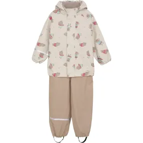 Moisture Blocking Fit Wet Trails CeLaVi Rain Set Aop Warm Taupe