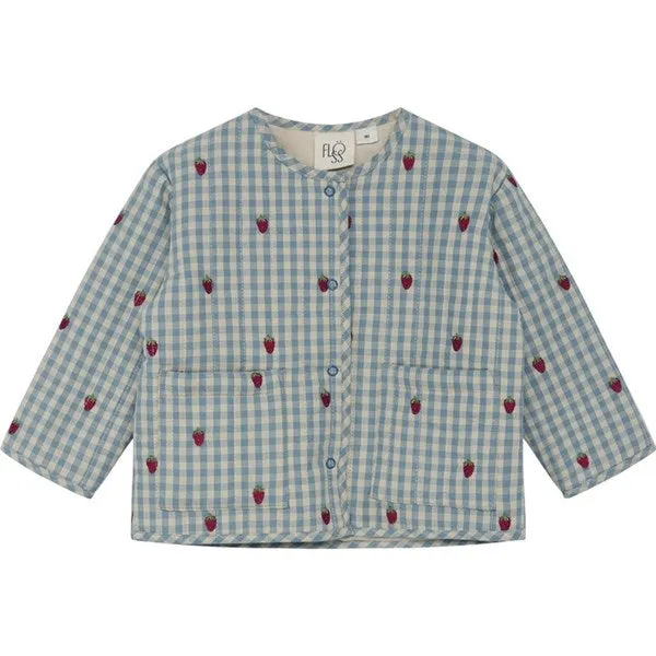 Fl?ss Polly Jacket Berry/Blue Gingham hunting Activewear