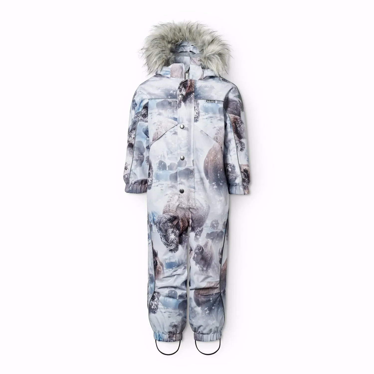 Water-resistant Luxury-Fabric Molo Bison Polaris Fur Junior Snowsuit