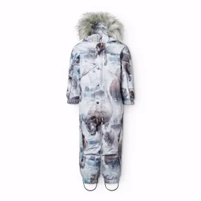 Water-resistant Luxury-Fabric Molo Bison Polaris Fur Junior Snowsuit