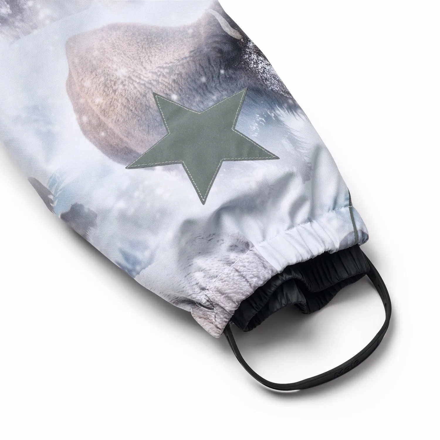 Molo Bison Polaris Fur Junior Snowsuit Pearl-Detail