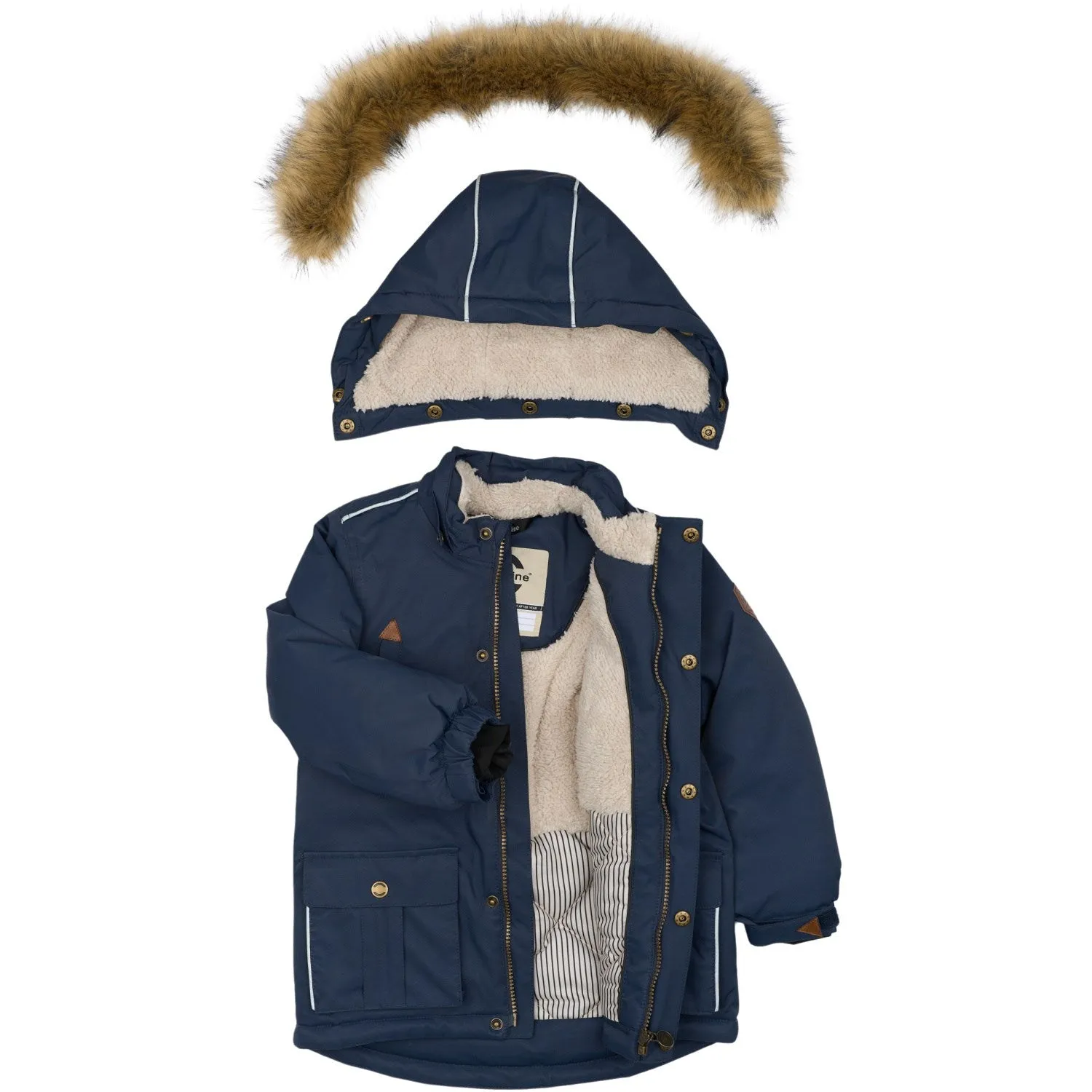 Odor Resistant Thermal Protection Mikk-Line Blue Nights Twill Nylon Parca