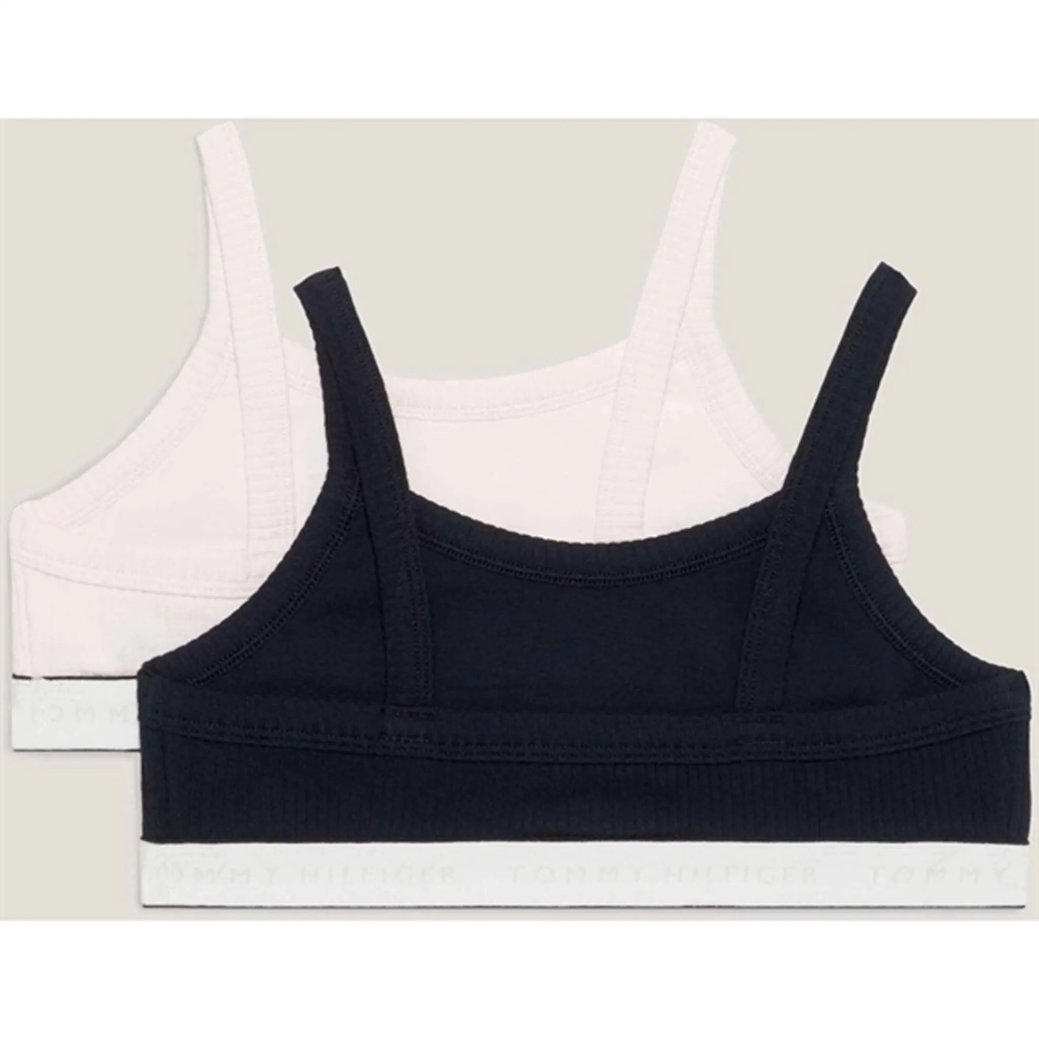 Spaghetti straps seams Tommy Hilfiger Bralette 2-Pack Light Pink/ Desert Sky