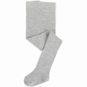 Lillelam Wool Tights Medium Grey Personalized