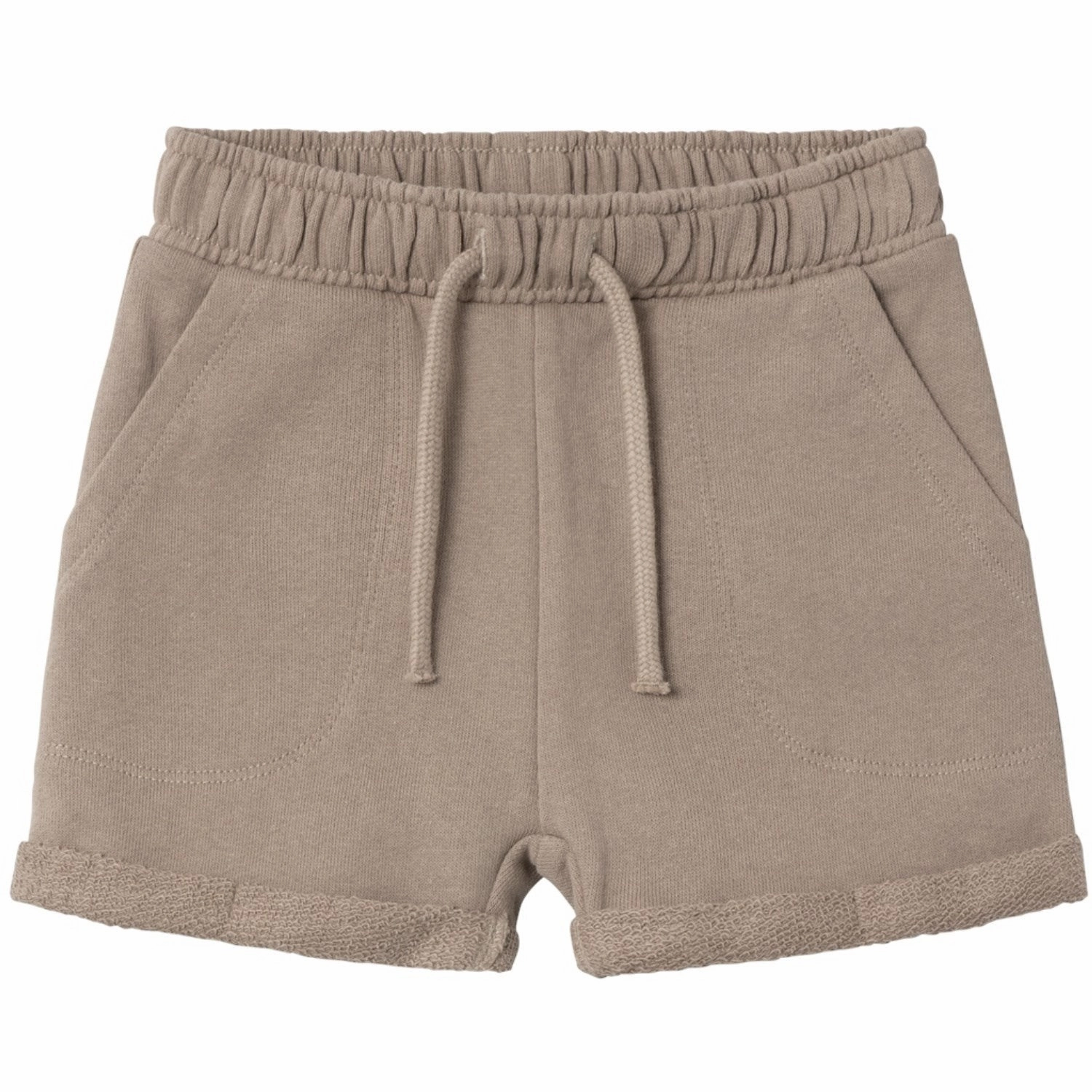 ribbed texture Lil'Atelier Mocha Meringue Jobo Sweat Shorts