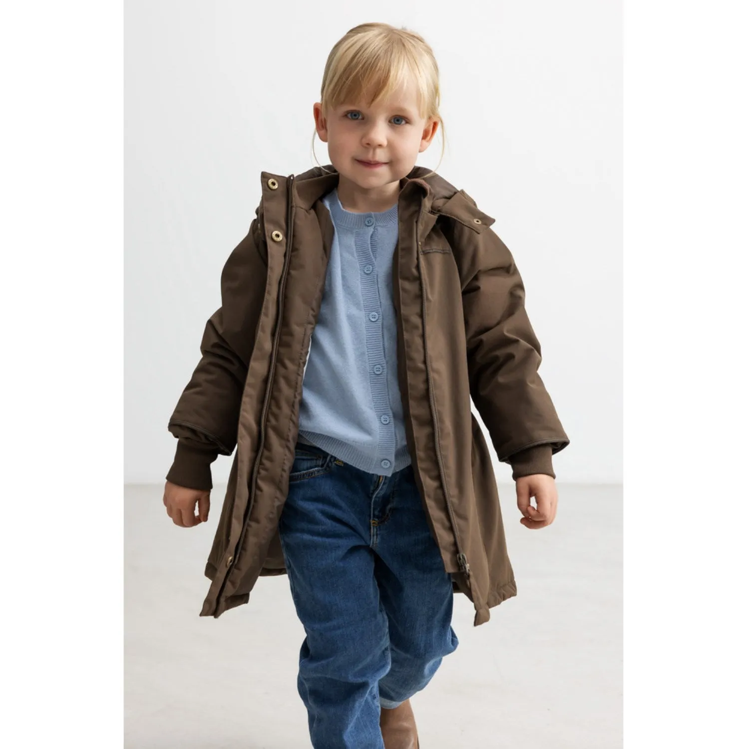 MarMar Tech. Outerwear Solid Deep Choco Olga Jacket Safari Versatile Design