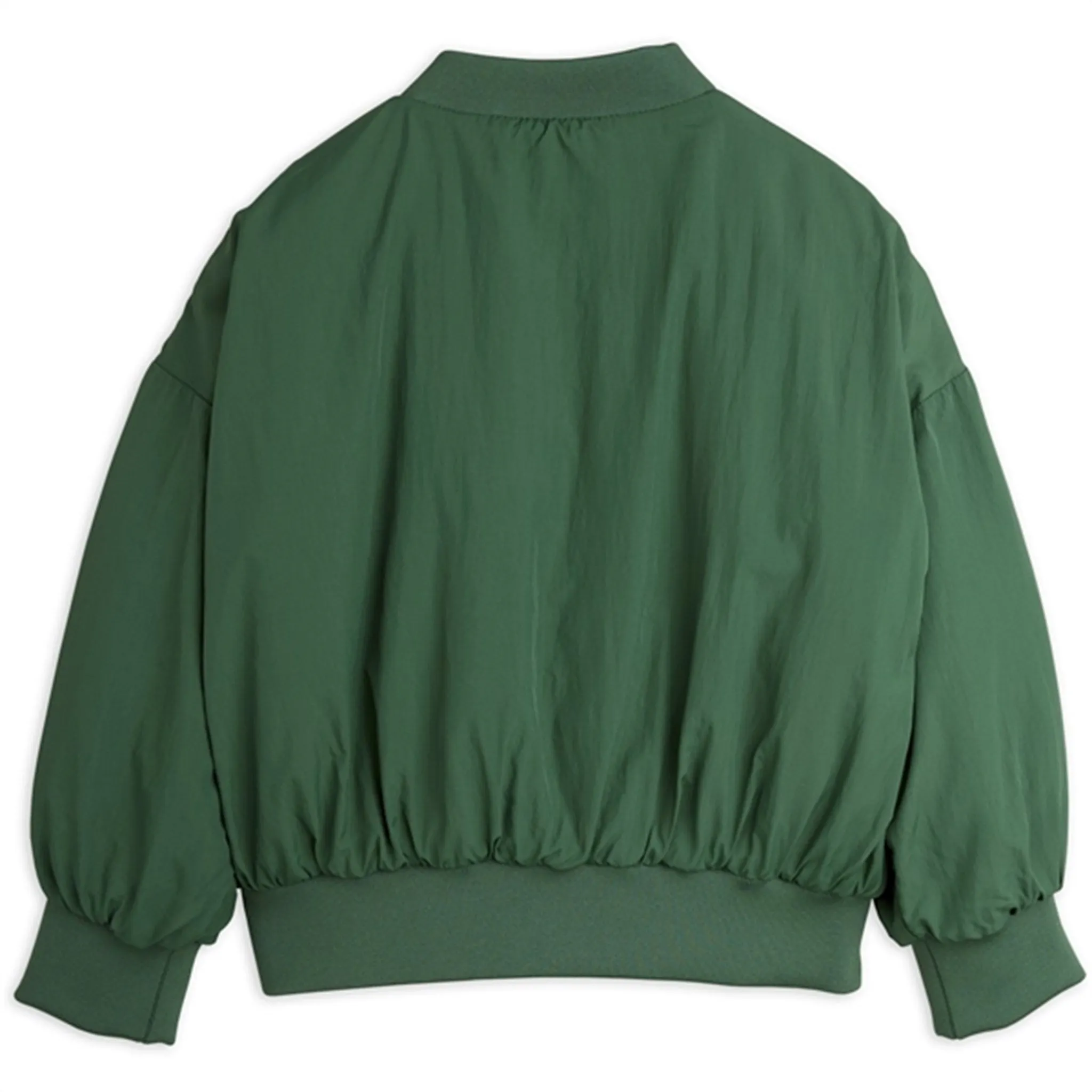 Mini Rodini Nylon Baseball Jacket Green High-Performance Jacket Utility