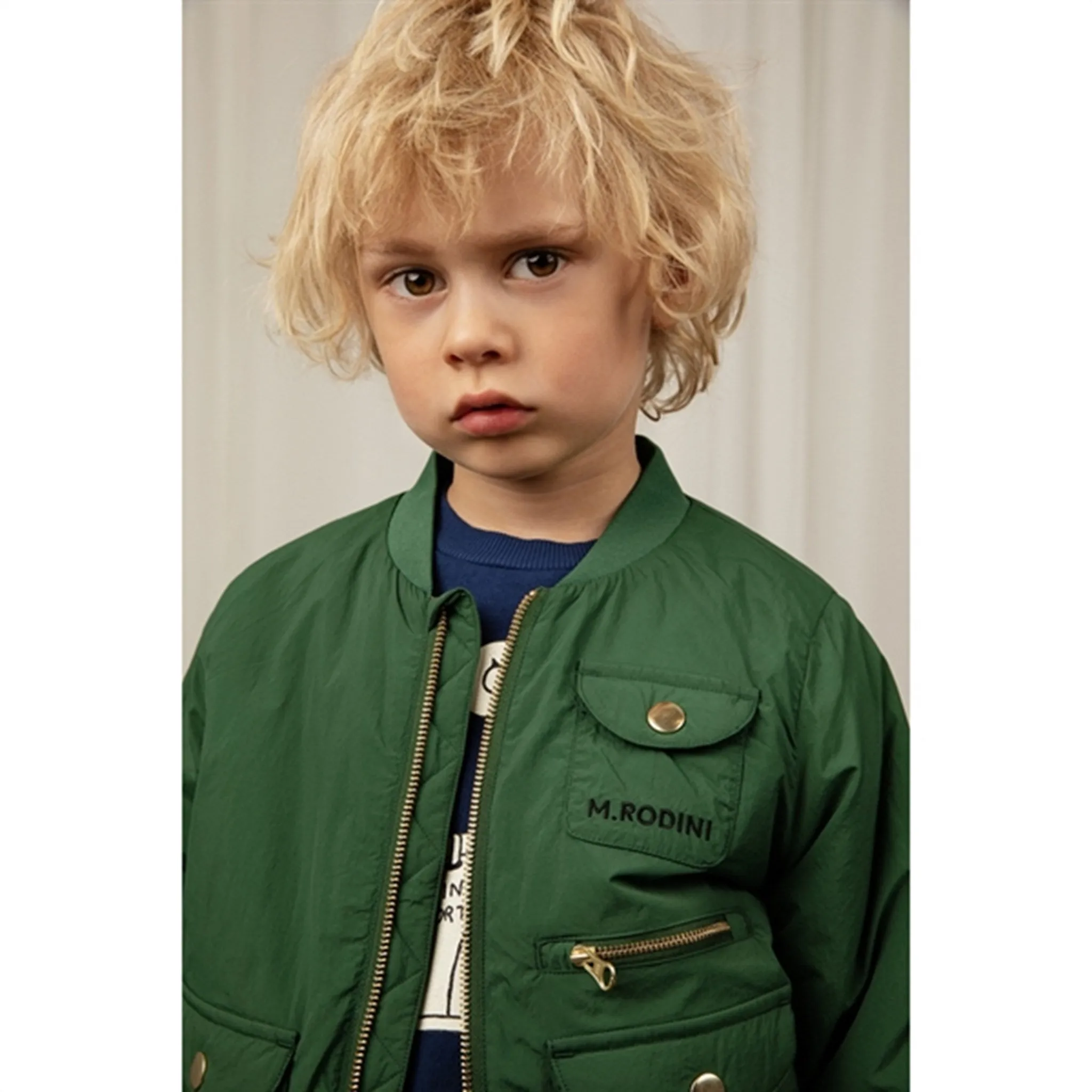 Mini Rodini Nylon Baseball Jacket Green Urban Motion suitable for business trips
