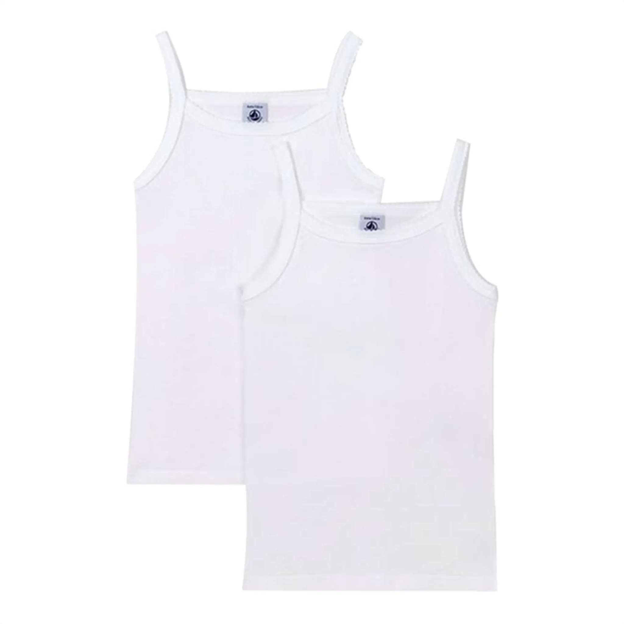 Petit Bateau Chemises 2-pack White Dependable emptiness