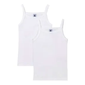 Petit Bateau Chemises 2-pack White Dependable emptiness