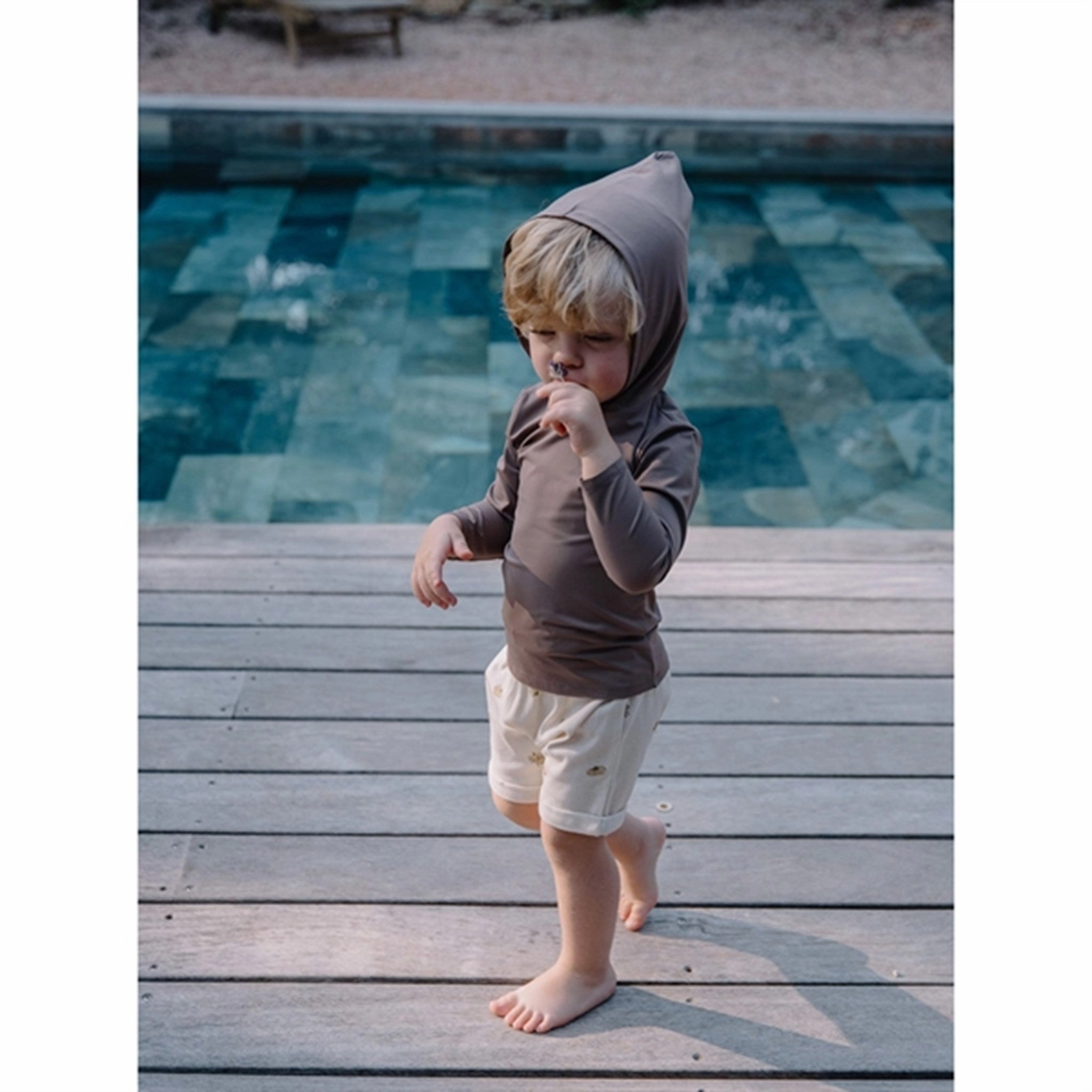 Studio Boheme Shorts Simon Banana/Ecru dress shorts QuickAdjustStraps