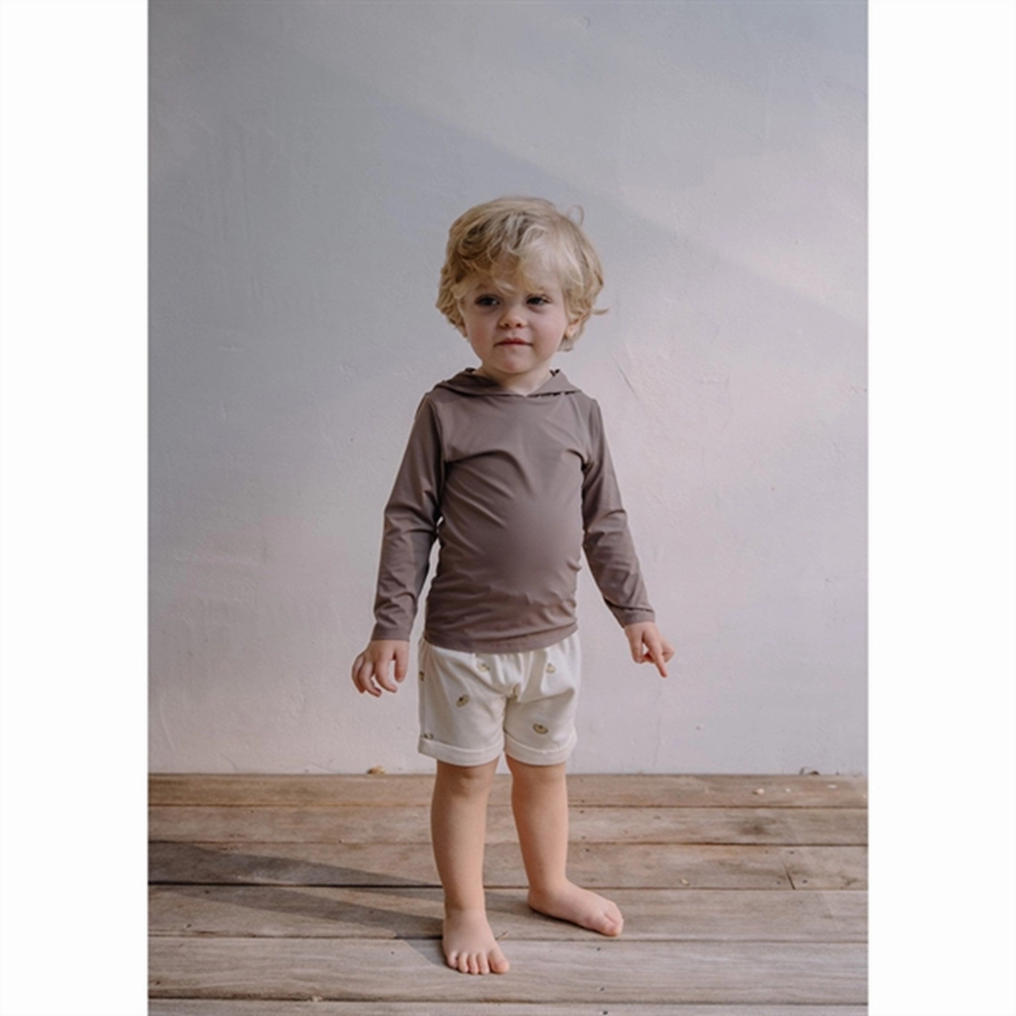 Studio Boheme Shorts Simon Banana/Ecru Tight Fit