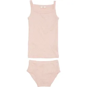 Support Trust COPENHAGEN COLORS Dusty Rose Pointelle Heart Underwear Set