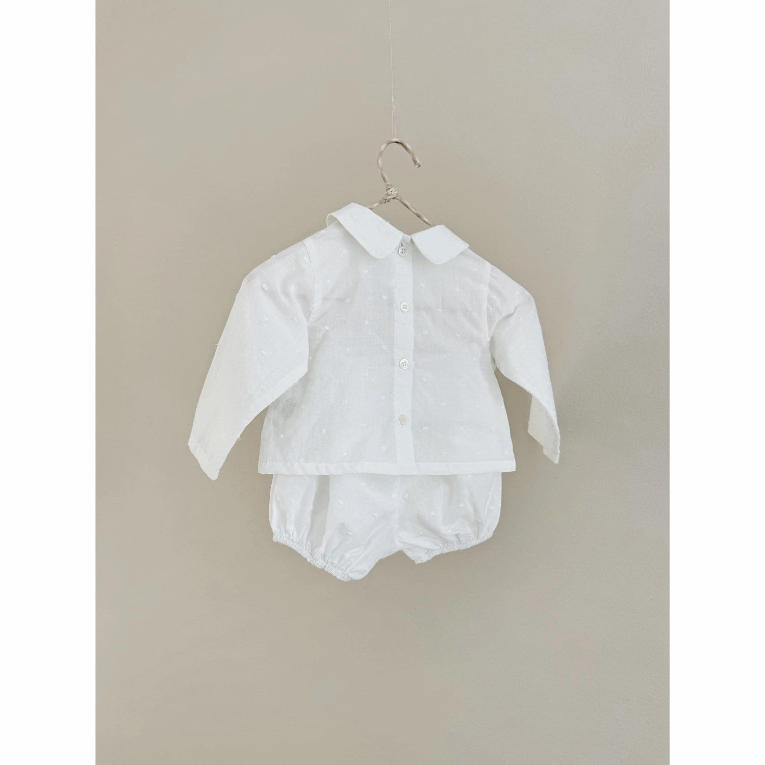 Trendy Fashion Lalaby Vilja Set - White Dot