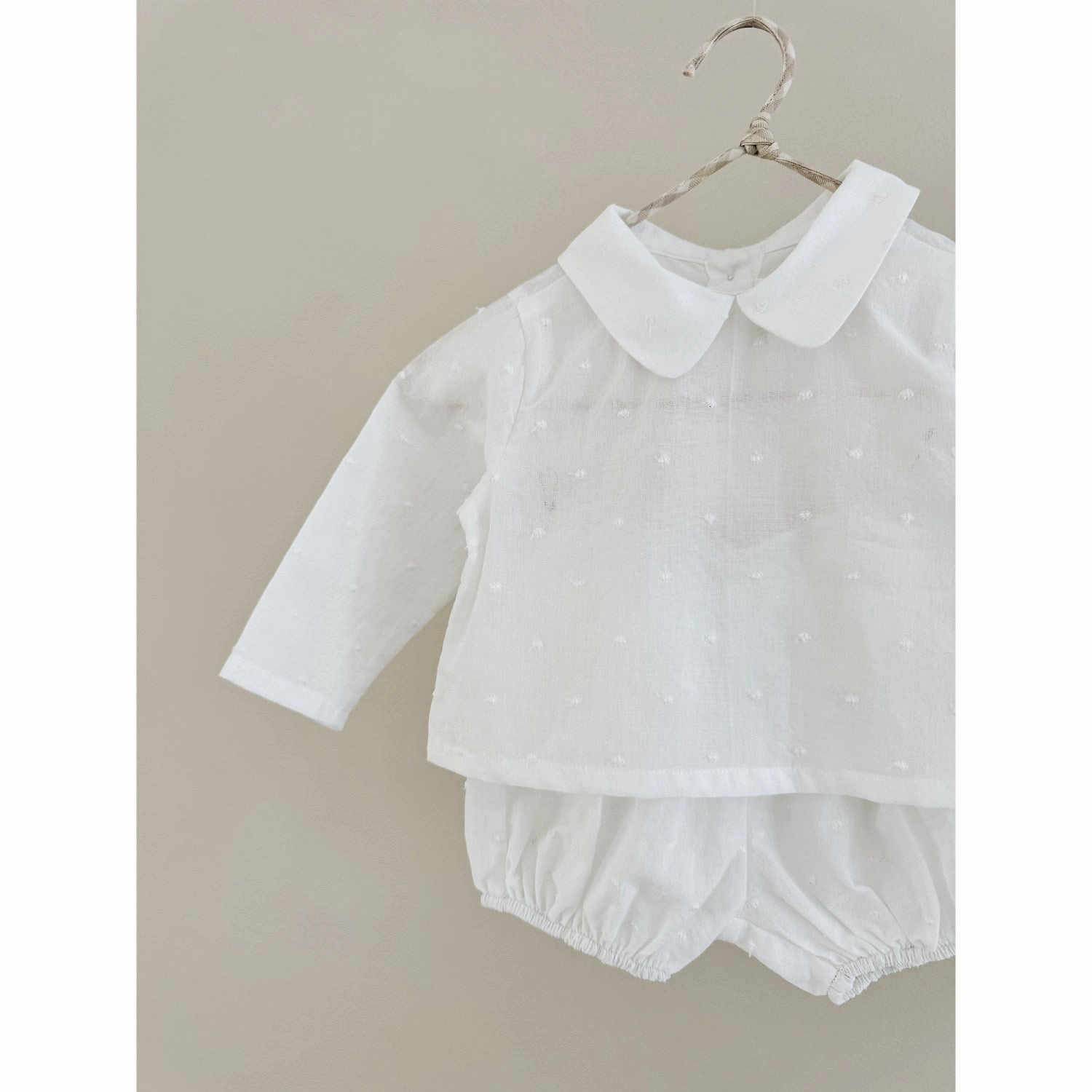 Lalaby Vilja Set - White Dot Cotton Blend