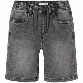 Flexible Fabric Name It Medium Grey Denim Ryan Jogger Denim Shorts Noos