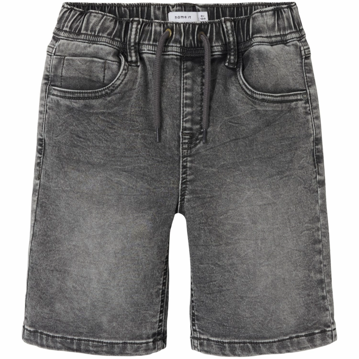 Flexible Fabric Name It Medium Grey Denim Ryan Jogger Denim Shorts Noos