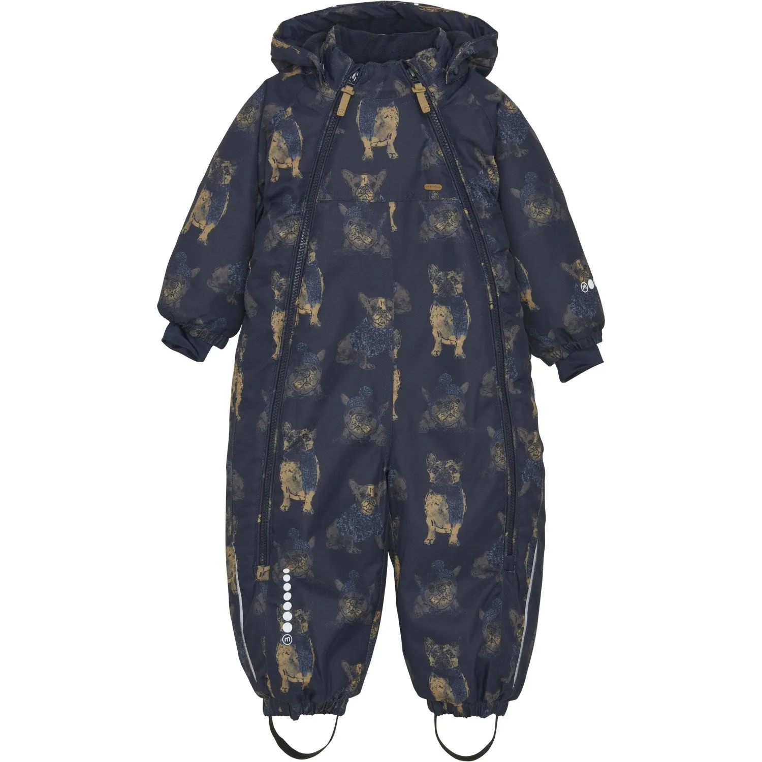 Minymo Navy Snow Suit AOP Thermal-Lined Keyhole-Back