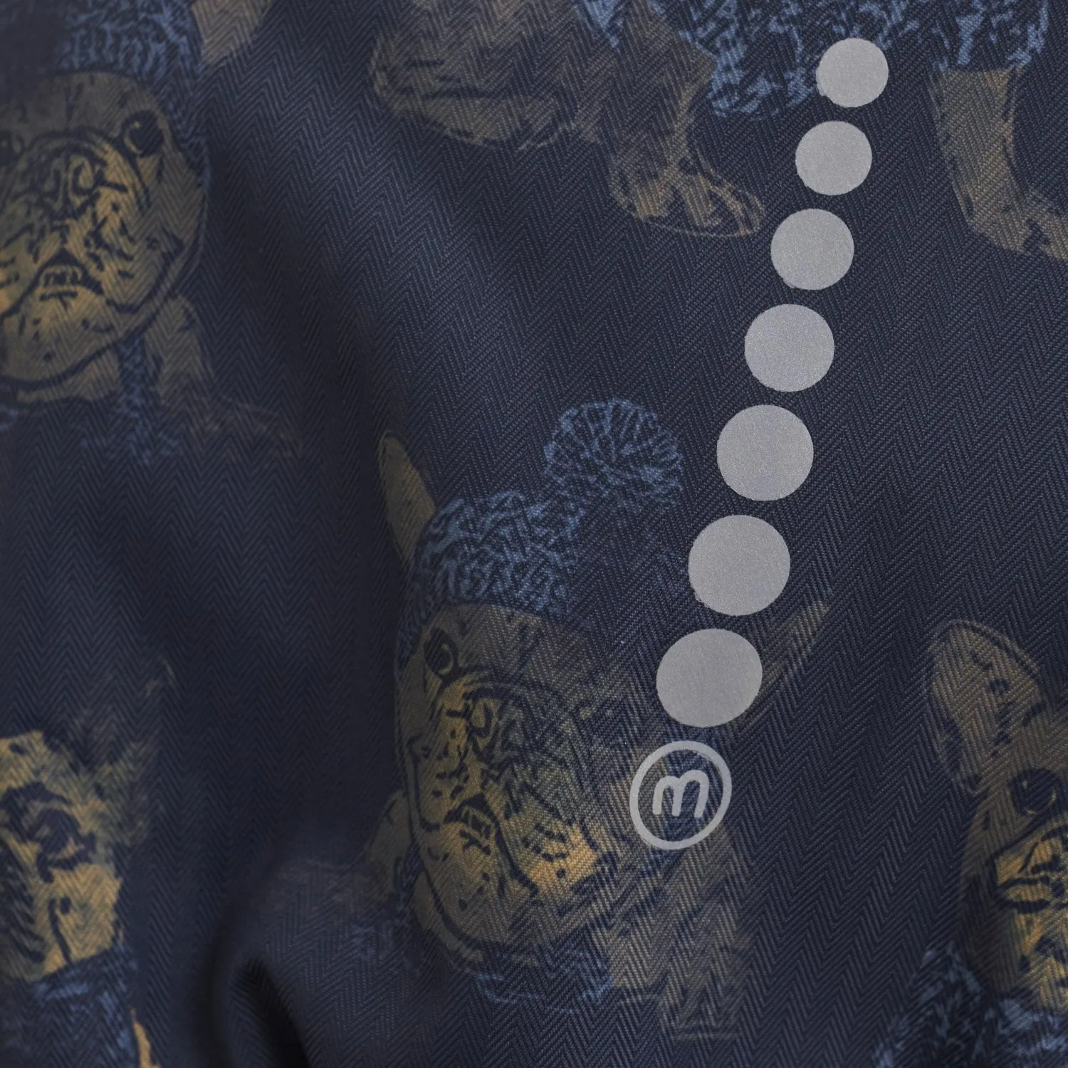 Soft cotton garment Sustainable-Lining Minymo Navy Snow Suit AOP