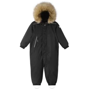 Machine-washable Subtle-Print Reima Reimatec Snowsuit Gotland Black
