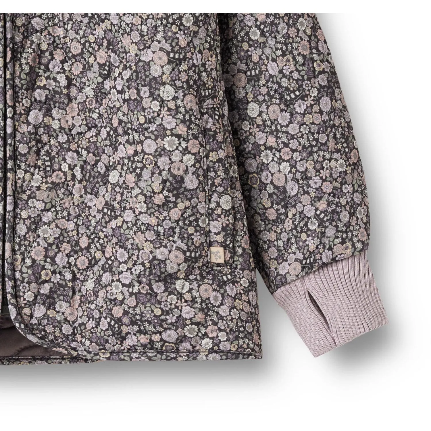 Bell-Sleeve Wheat Black Sea Flowers Thermo Jacket Thilde