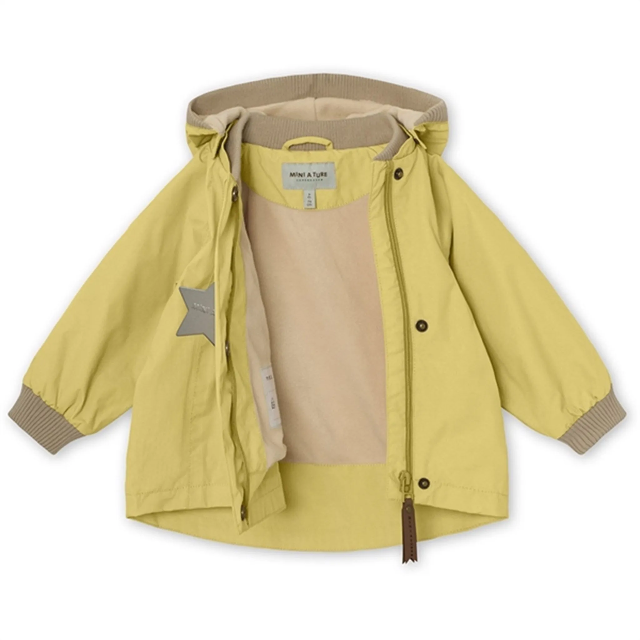 New Year's Eve attire MINI A TURE Wai Spring Jacket w/Fleece Lining Dusky Citron