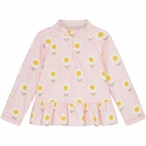 Hust & Claire Icy Pink Maiak Swim Blouse Relaxing Escape Coastal Style