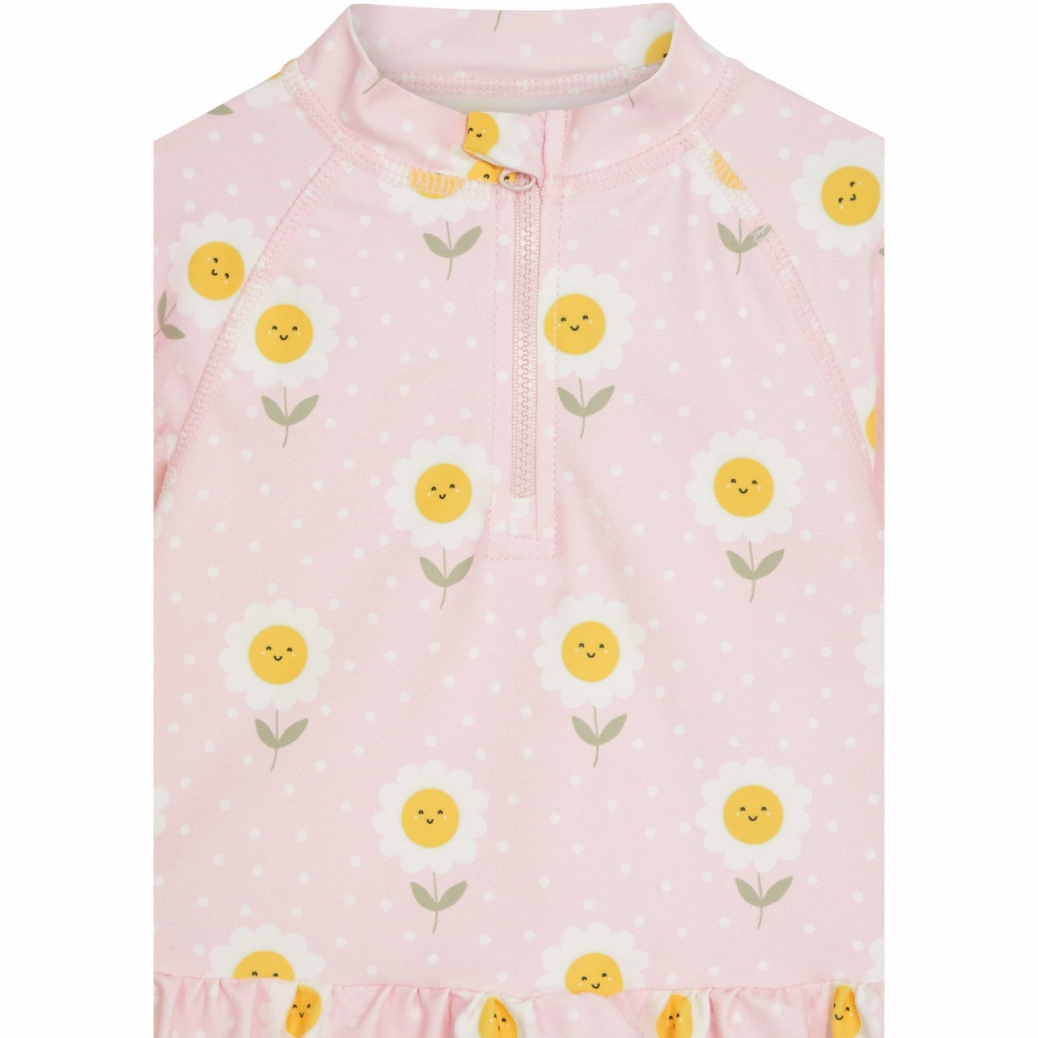 Hust & Claire Icy Pink Maiak Swim Blouse Quick Pull Zipper Stain Resistant Surface