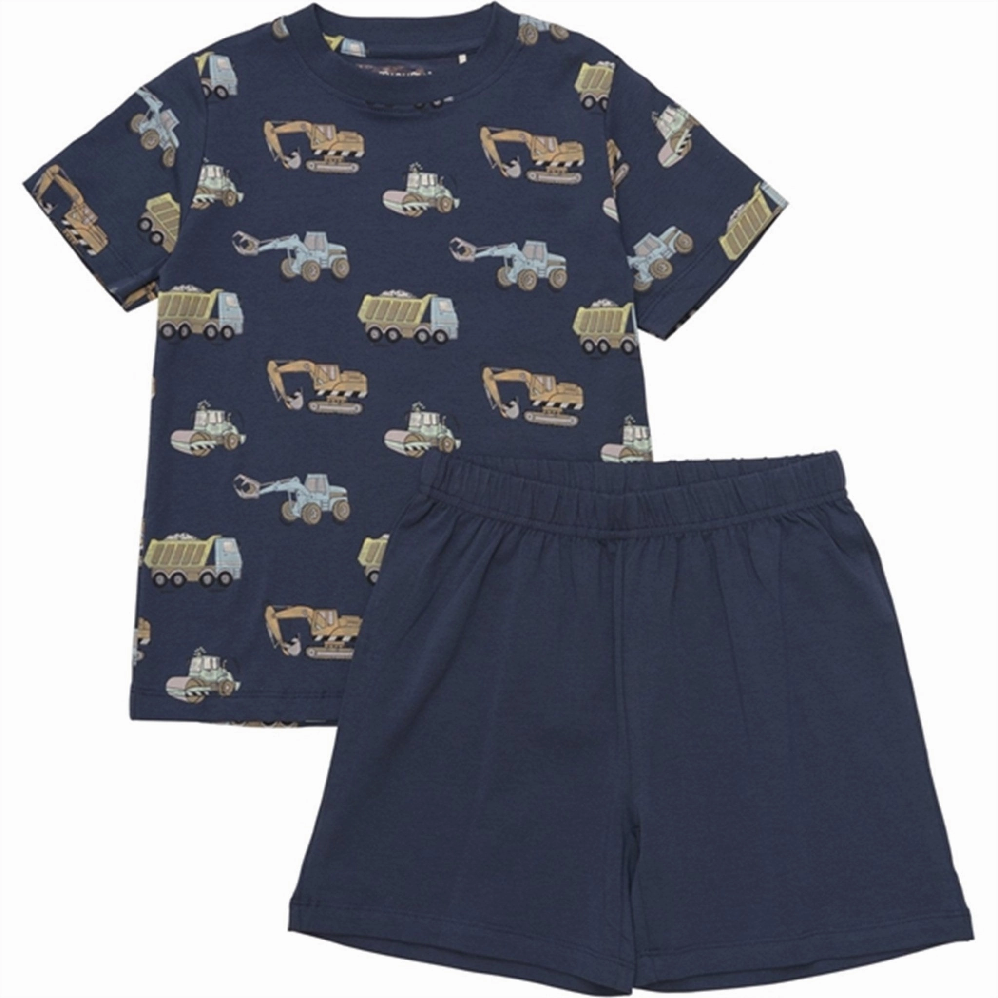 snap closure Eco Certified Dye Minymo Blue Nights 2-delt Set AOP