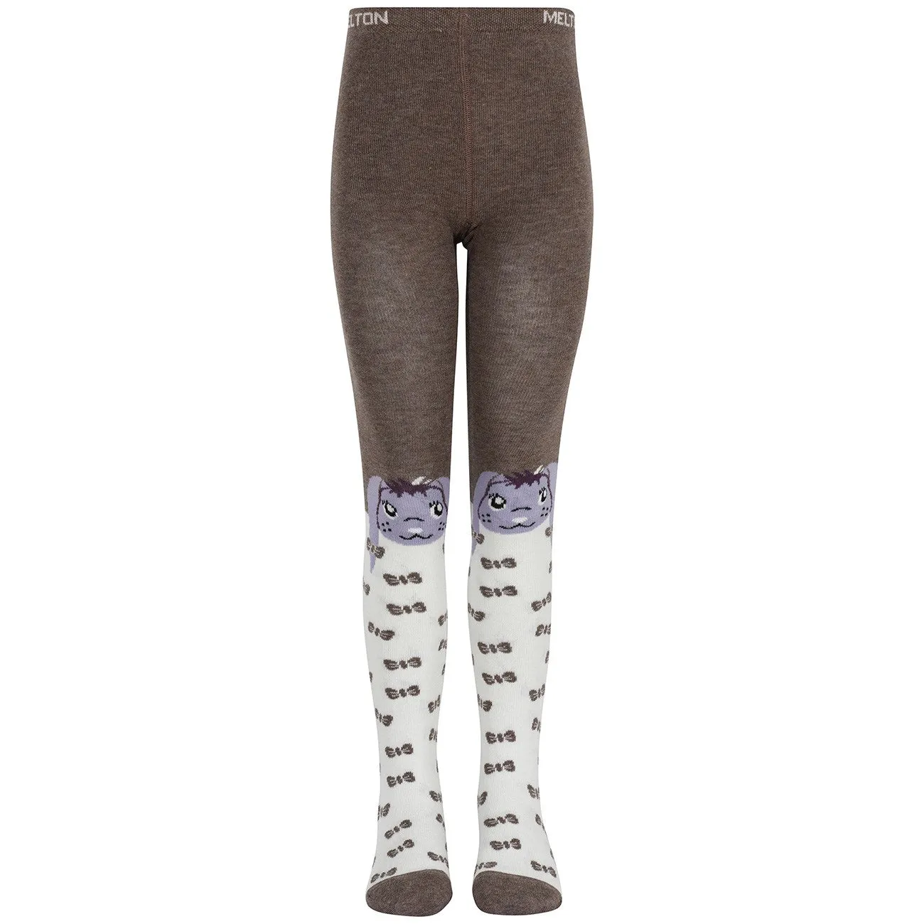 High-waisted MELTON Denver Melange Rabbit str?mpebukser