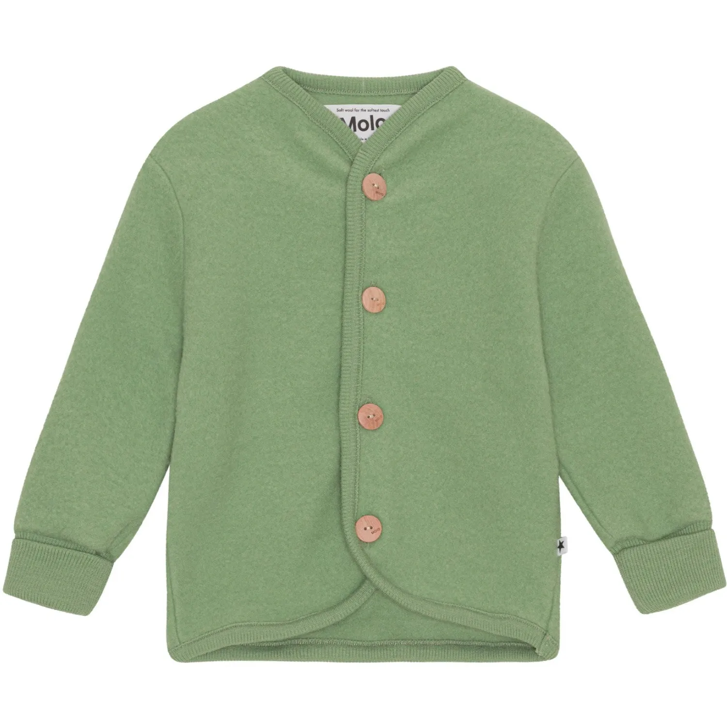 On The Move Classic Gear Molo Moss Green Umber Fleece Jacket