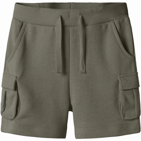 Name It Dusty Olive Oli Sweat Shorts Noos color - fast Modern Look