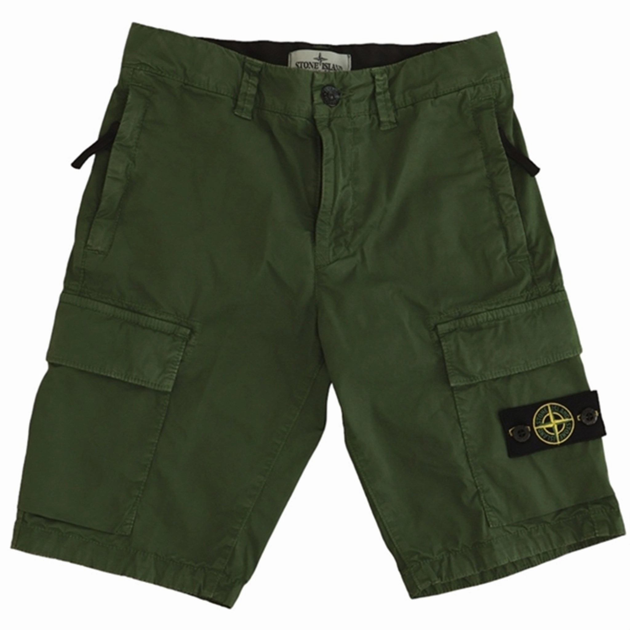 Stone Island Junior Bermuda Shorts Bottle Green Slip Resistant Inner Grip