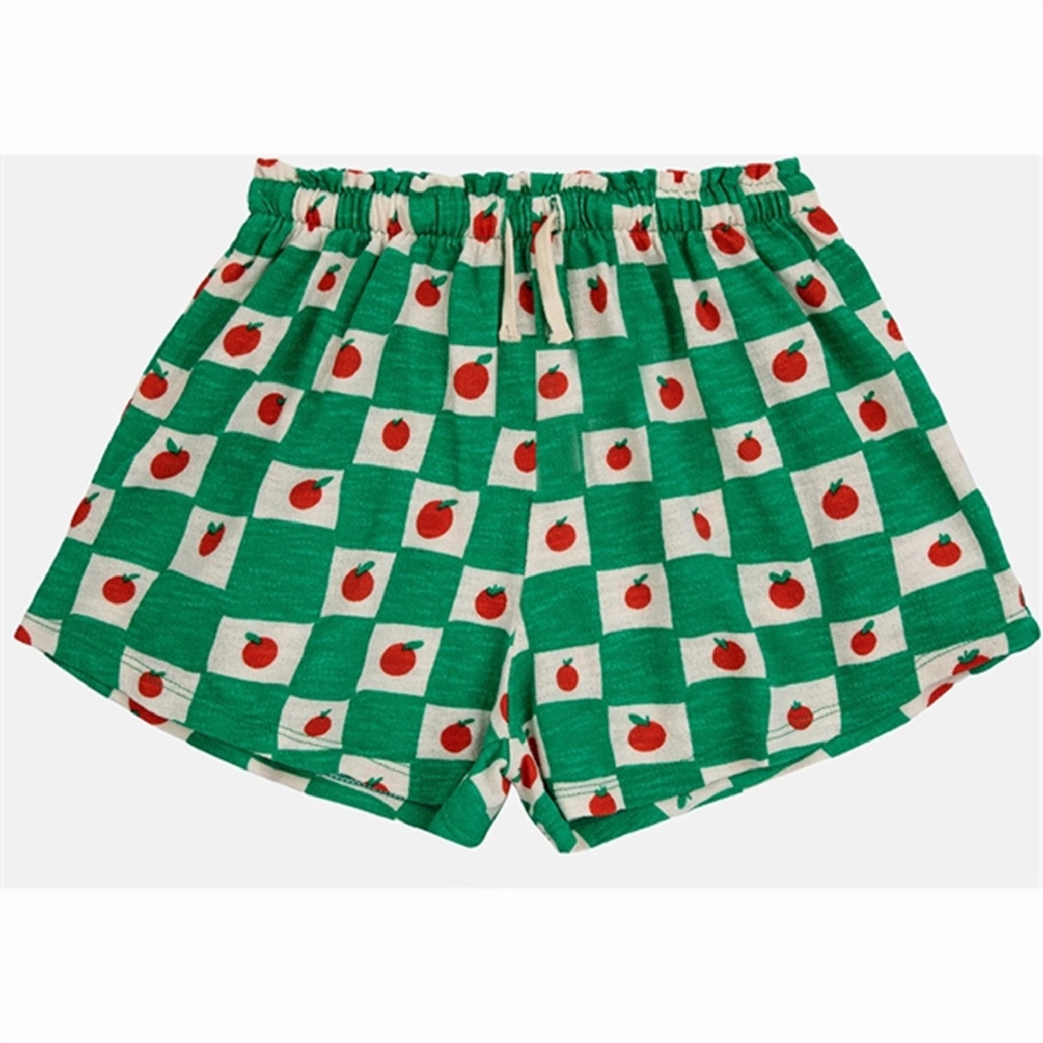 Flexible Fabric Minimal Finish Bobo Choses Tomato All Over Ruffle Mini Shorts Offwhite