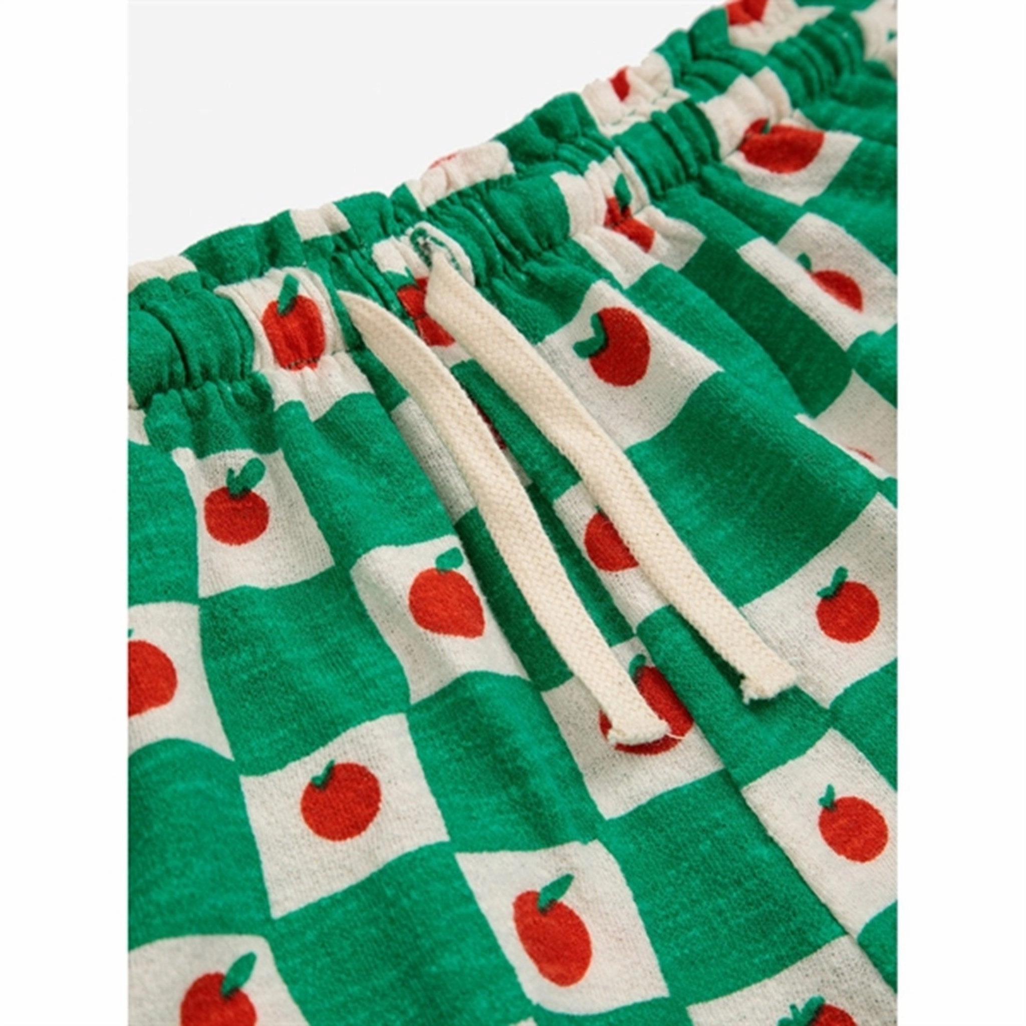 Bobo Choses Tomato All Over Ruffle Mini Shorts Offwhite Wide Leg Opening